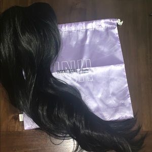 22 inch black u-clip hair extensions -Never worn
